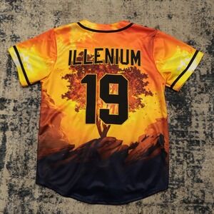 Illenium 2019 Red Rocks Jersey Ascend Tour Baseball Mens Medium M Patch EDM Rave